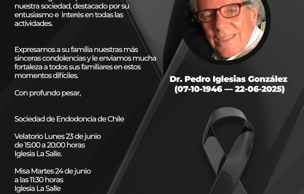 Falleció el Dr. Pedro Iglesias (QEPD)