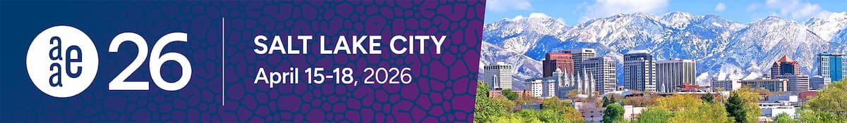 AAE Annual Meeting (AAE26) — Salt Lake City, EE. UU. — 15–18 abr 2026. Sede: Salt Palace Convention Center.